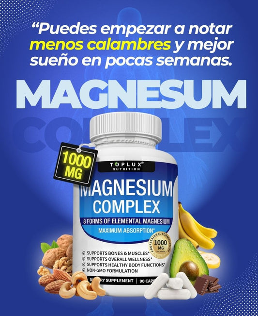 Magnesium 8 en 1 | El Magnesio Completo para Cuerpo y Mente